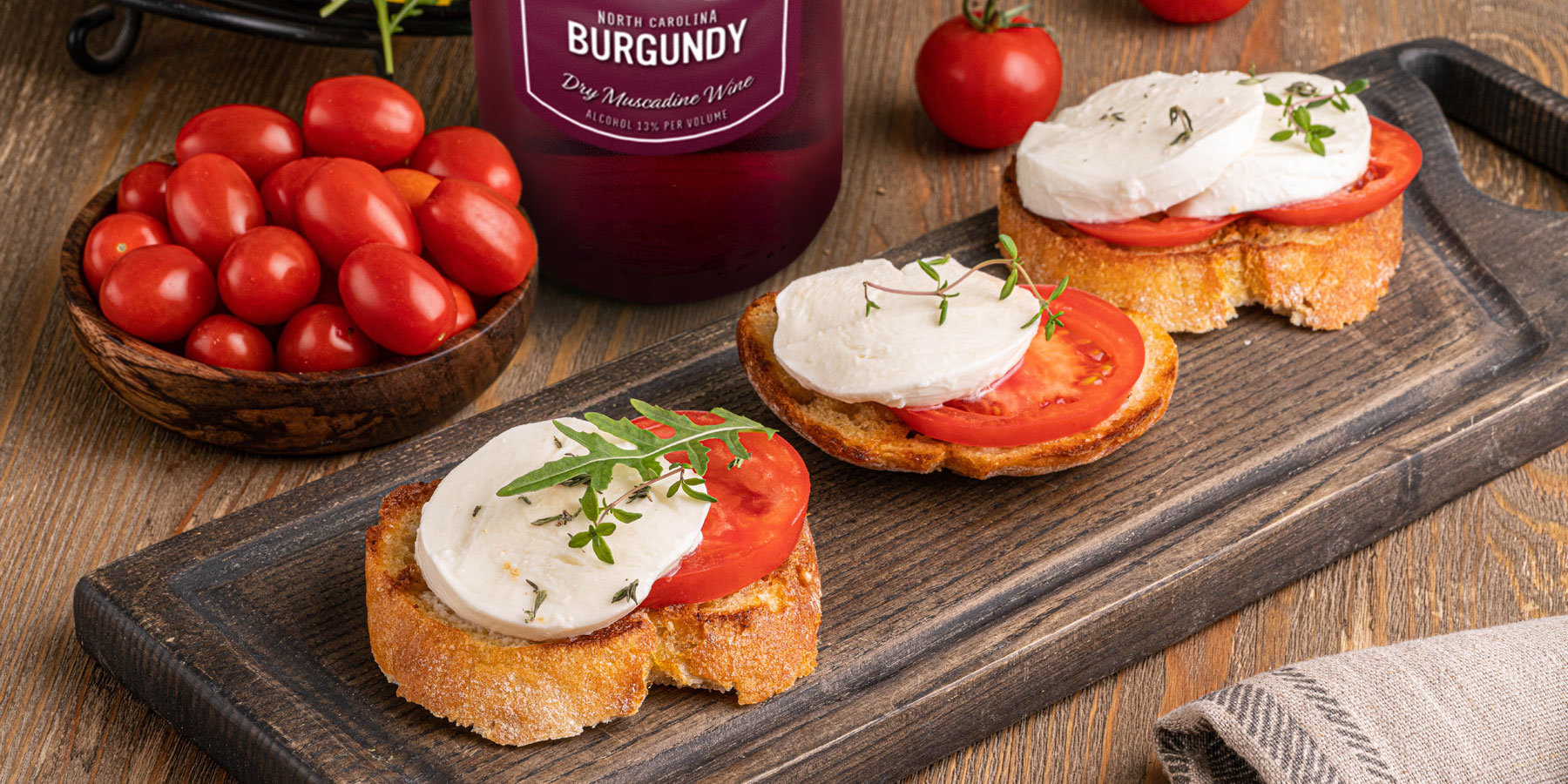 Duplin “Dine & Wine” host Frank uses an air fryer to make his grilled mozzarella tomato sandwich.
