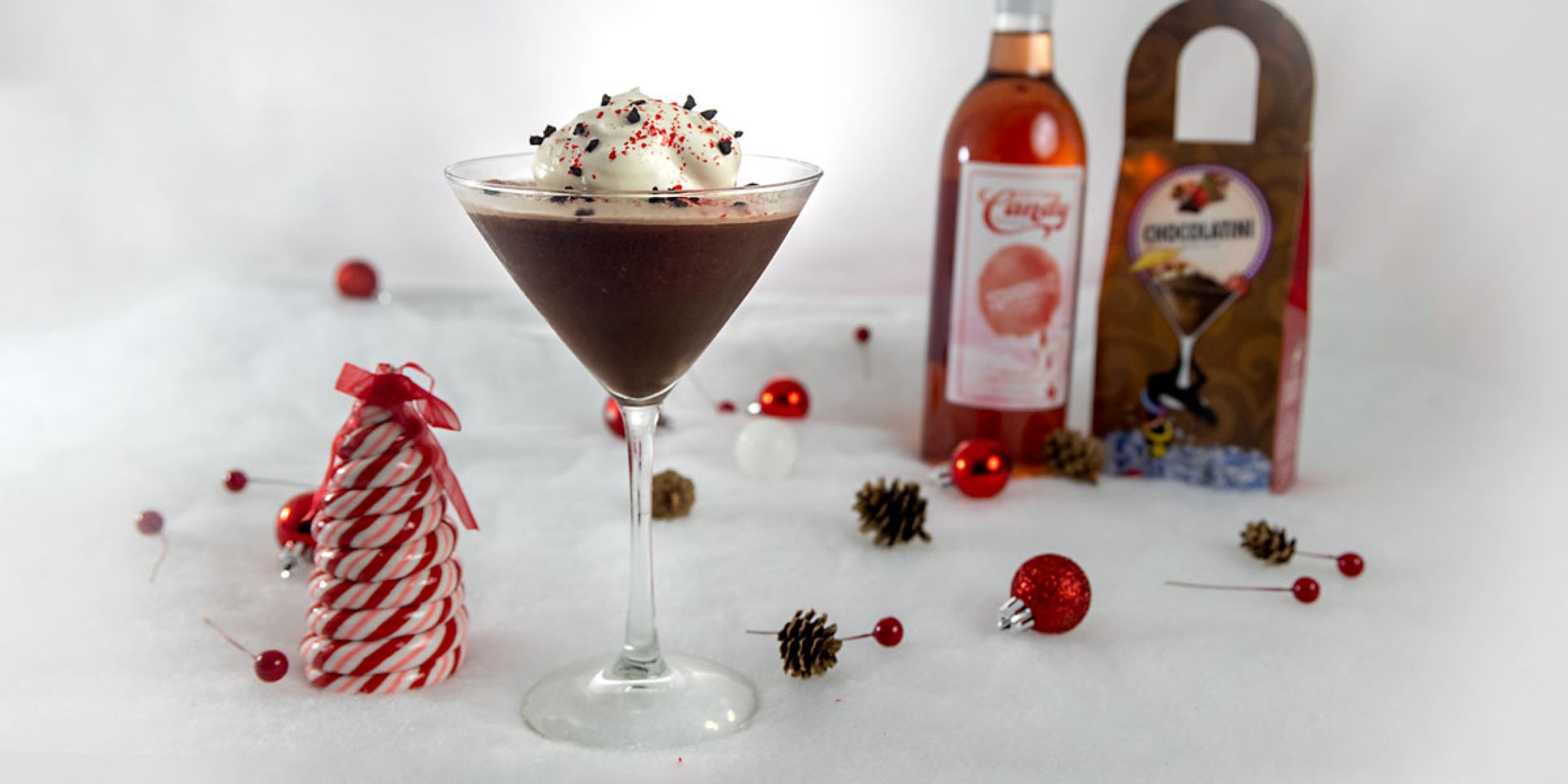 A boozy chocolate peppermint milkshake