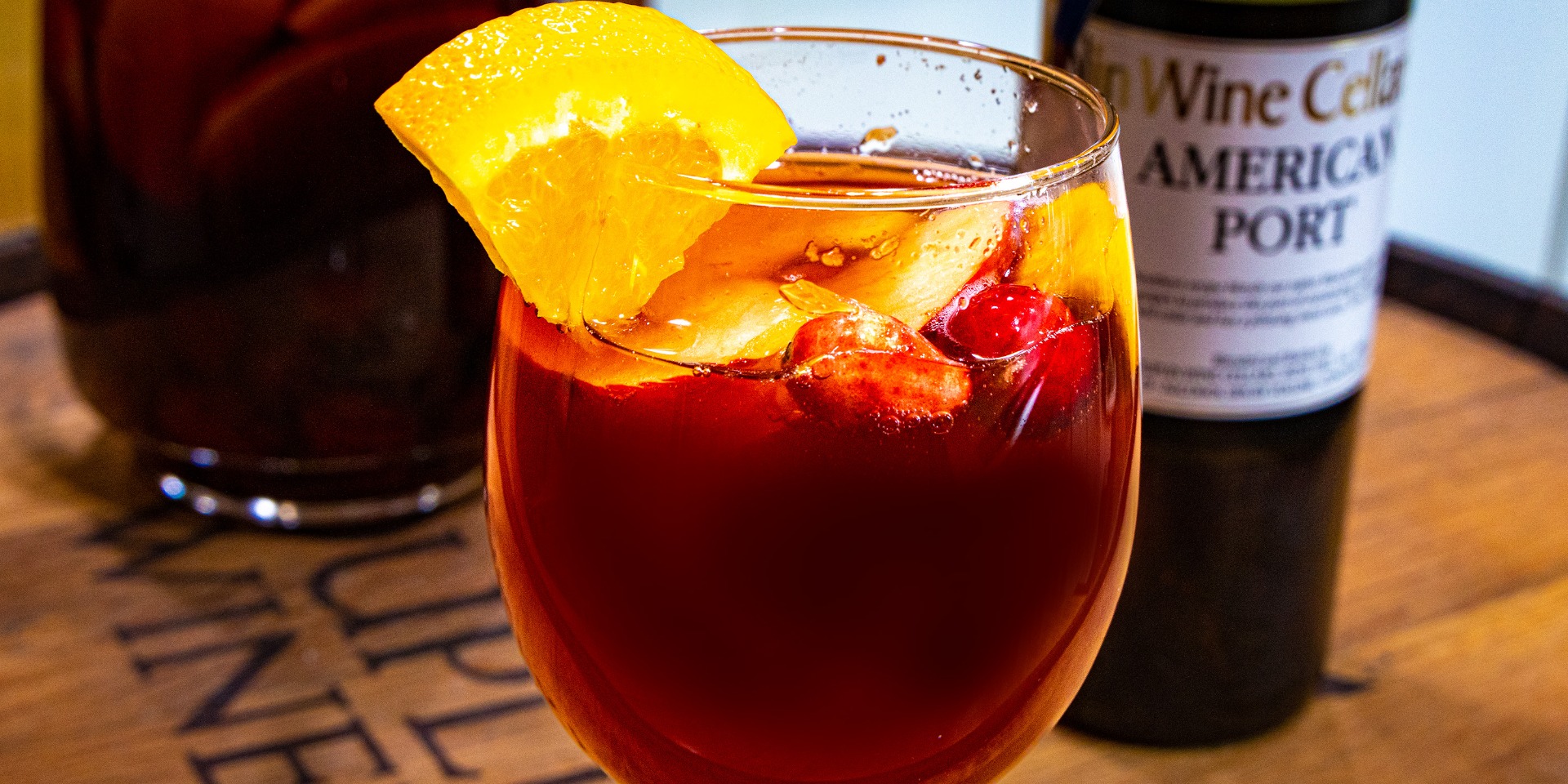 The game-changer in this sangria is soaking the fruit in Duplin American Port.