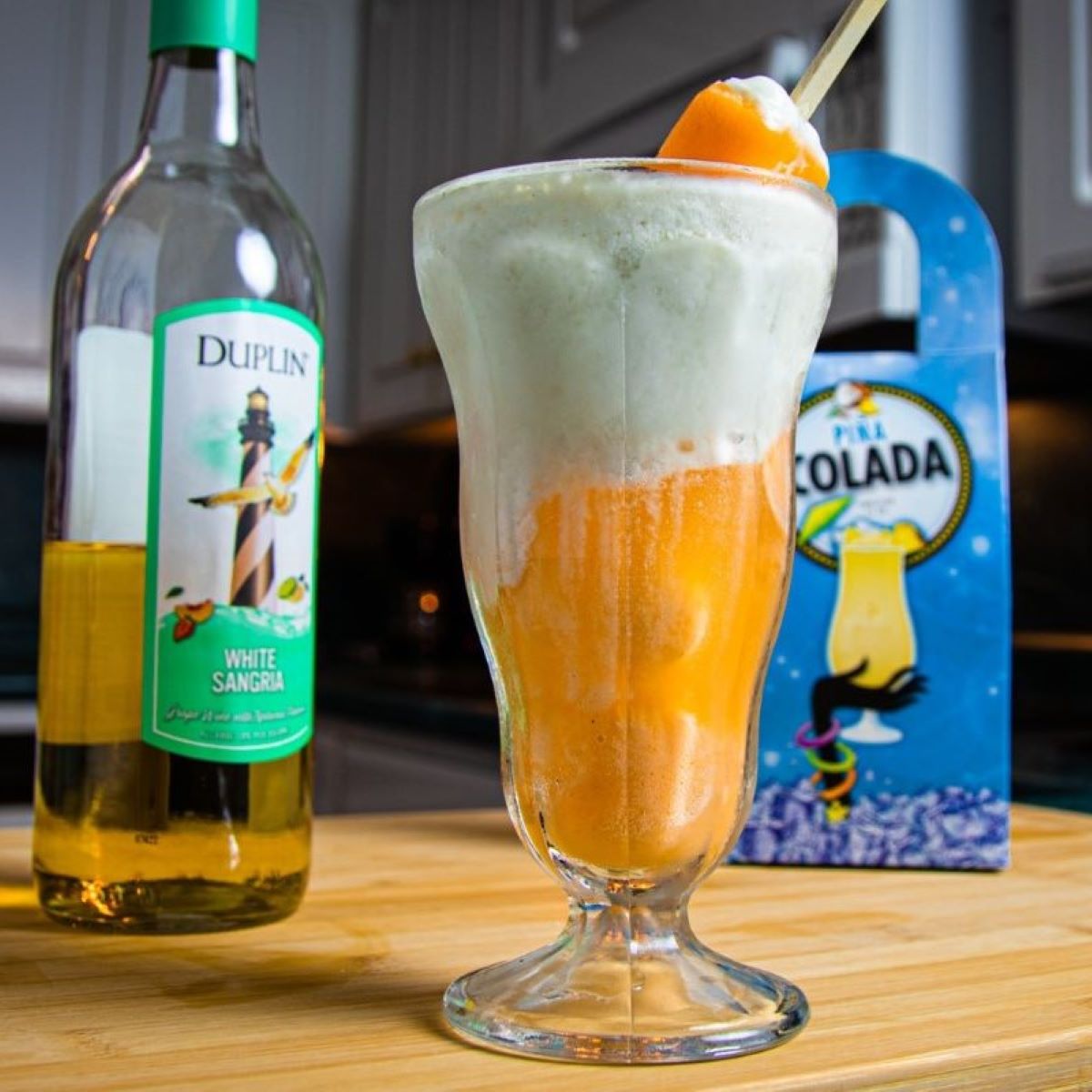 Orange Cream Delight wine slushie.