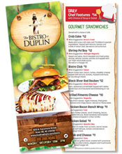 The Bistro Menu The Bistro Menu
