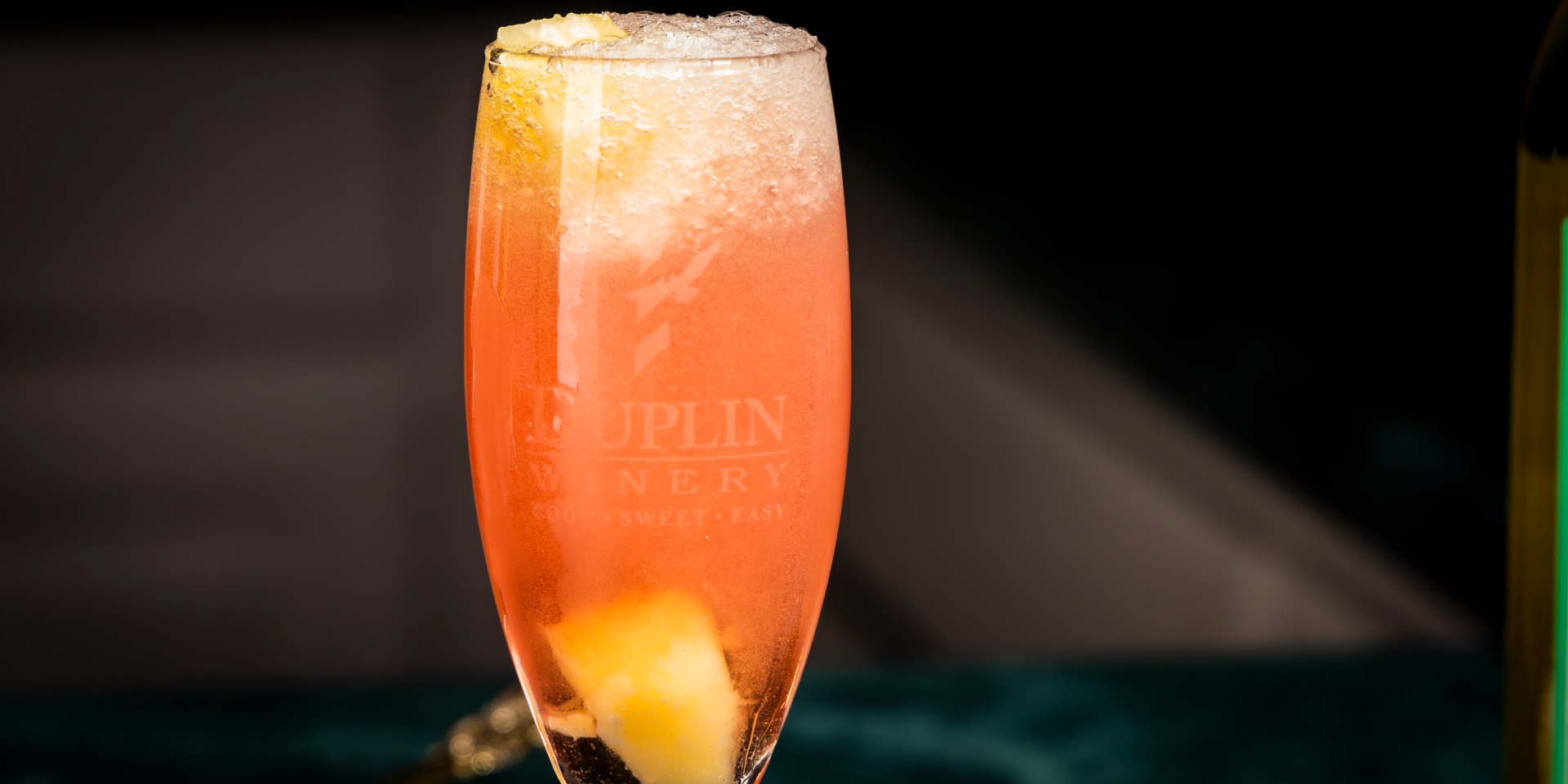 Pina Colada Mimosa is part wine slushie, part mimosa