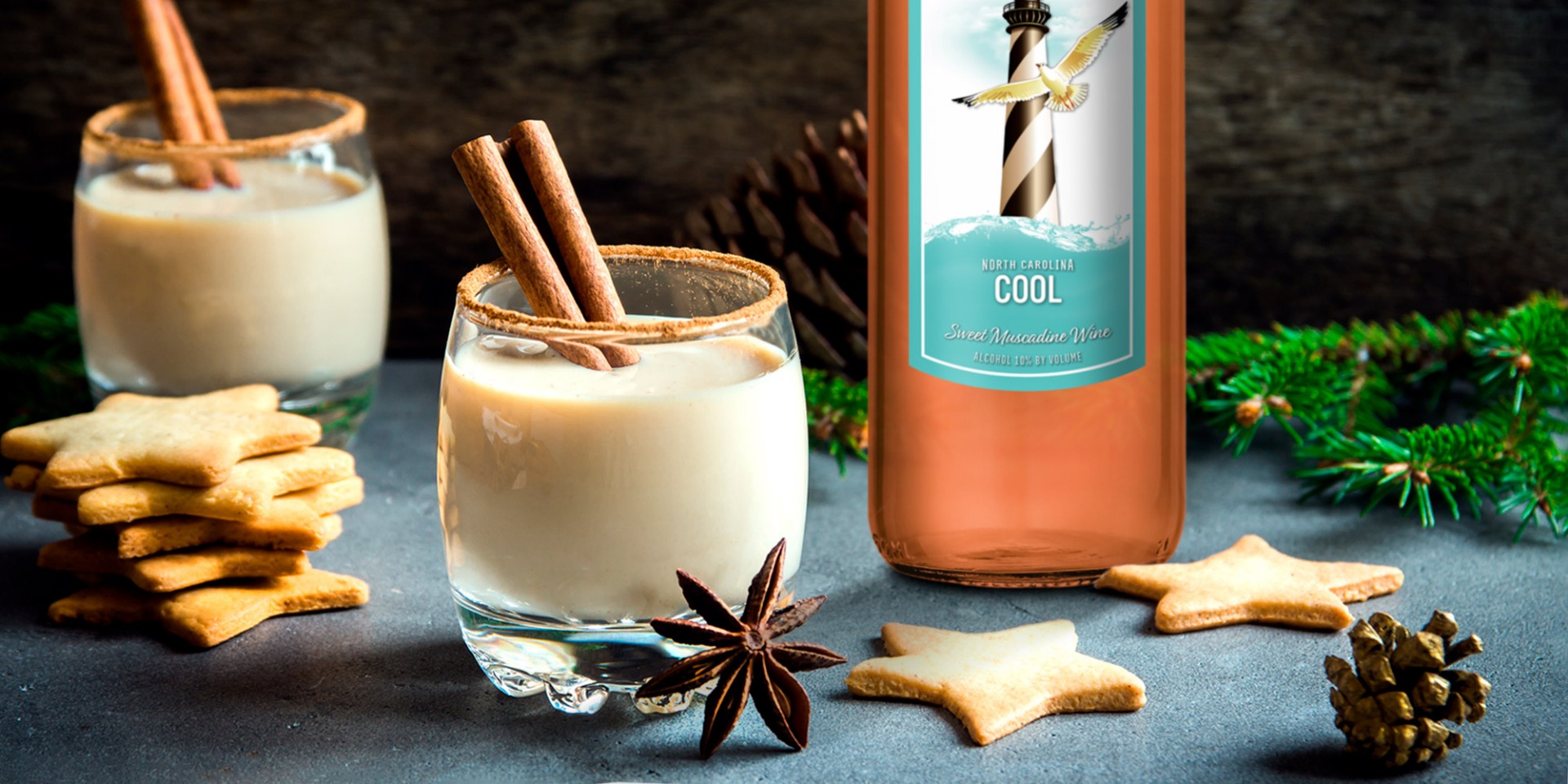 This Eggnog Wine Cocktail is sweet, creamy and easier than going to Costco for that Kirkland stuff.