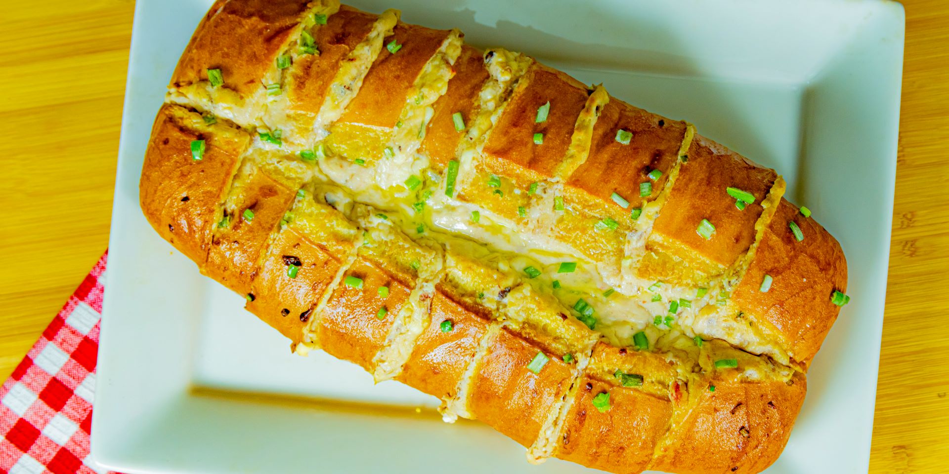 Forget those little round Korean cream cheese garlic breads. Do a whole loaf Duplin Winery style!