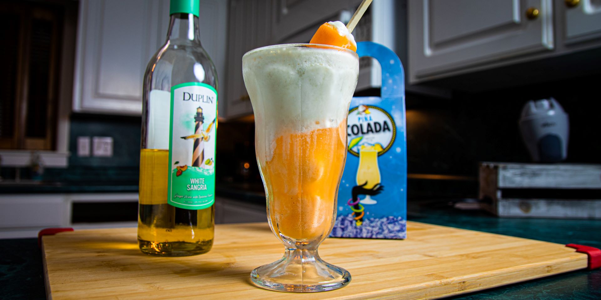 Orange Cream Delight wine slushie.