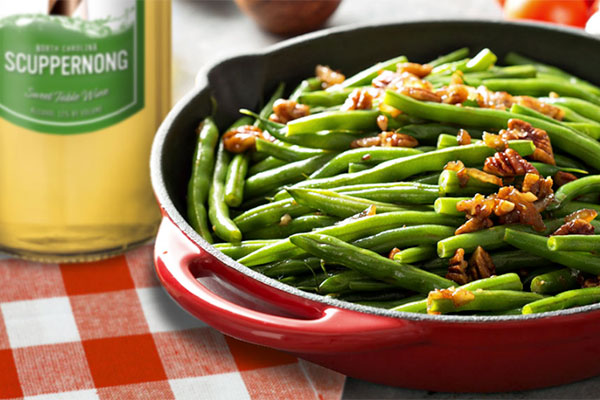 Zesty Scuppernong Green Beans